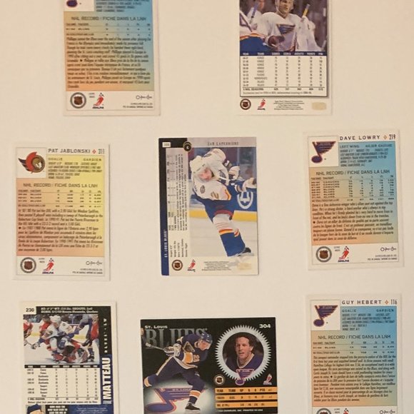 St. Louis Blues Vintage NHL Hockey Cards - Lot of 17 w/ Hull, Pronger, Cujo RC - Picture 5 of 7